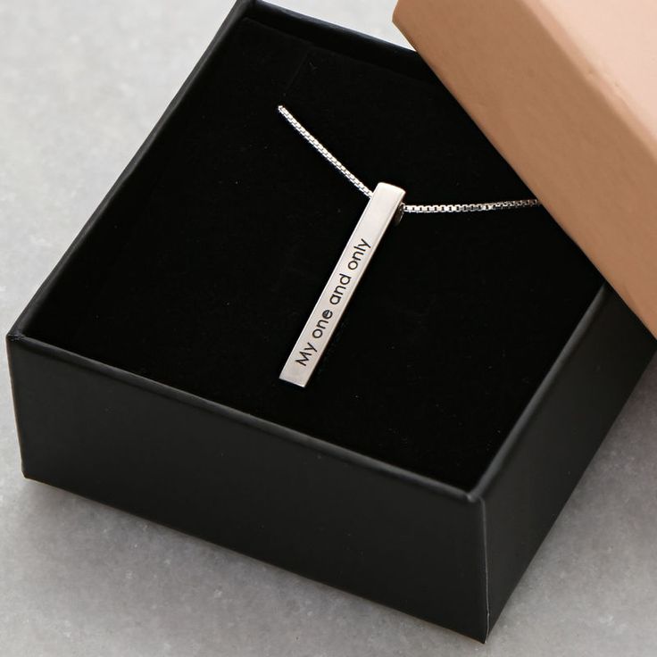 Custom Bar Necklace Your Words, Your Way