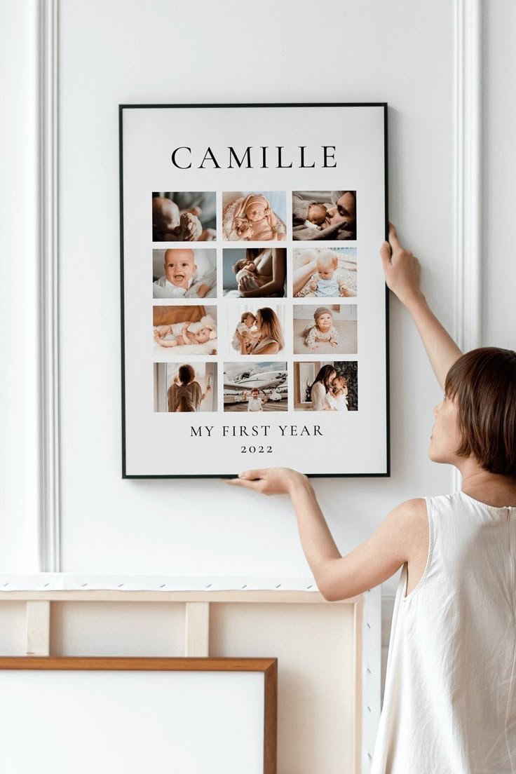 Custom Baby Birthday Frame